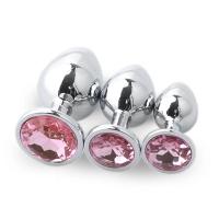 Juego de Plug Anal de Metal 3 Pcs Set para Mujeres/Hombres/Parejas Juguetes Sensuales para Adultos - details 11