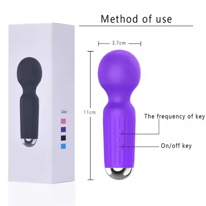 Vibrador AV potente de 20 velocidades, varita mágica, estimulador de clítoris, juguetes para mujeres, masajeador de punto G, producto erótico sexual femenino adulto - 1