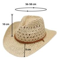 Vintage Western Cowboy Sun hombres mujeres paja viajes al aire libre estilo étnico regalo protección UV gorra Chapeau playa sombrero - details 2