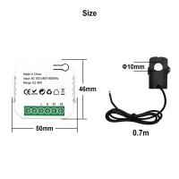 Medidor de energía con WiFi, Monitor de energía con abrazadera de transformador de corriente, KWh, 110V, 230V, 80A, Tuya Smart Life - details 1