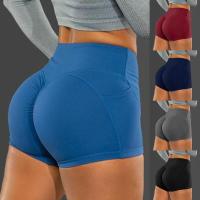 Pantalones cortos deportivos de moda sin costuras con realce de cadera y cintura alta para correr - details 1