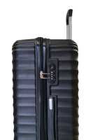 Maleta de viaje Barata grande Lys 616 Negra de 76 x 49 x 29 cm Maletas de Viaje Rígida Equipaje con 4 Ruedas giratorias 360º y C - details 2