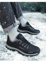Zapatos de Senderismo Invierno para Hombres Botas Cálidas Exteriores para Acampar Antichoque Zapatillas de Escalada con Cordones - details 8