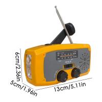 Radio Portátil con Cable Cargador de Manivela Radios de Manivela Linterna de Manivela - details 10