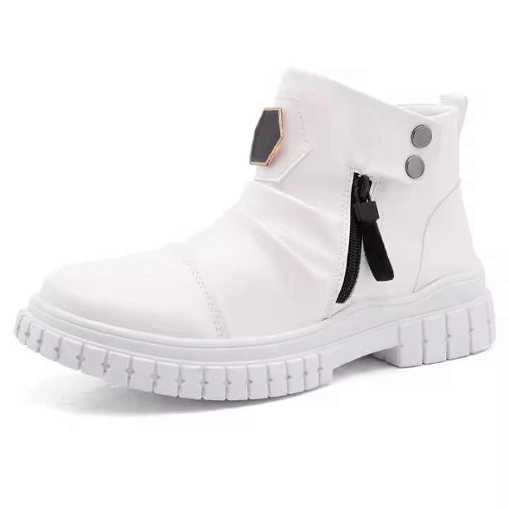 Botas Martin de punta redonda Primavera / Verano, zapatos de viscosa, botas de nieve marrones para hombre - 1
