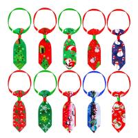 Pajarita navideña decorativa para mascotas, corbata navideña ajustable de poliéster para perro, Collar navideño para árbol de Navidad/muñeco de nieve y gato - details 1