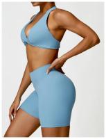 Mujeres Sexy belleza espalda gimnasio correr Push Up Yoga deportes sujetadores transpirable envuelto Yoga deportes sujetadores copa triangular ropa interior femenina - details 8