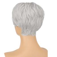 Pelucas sintéticas cortas de corte Pixie, peluca en capas de pelo Bob con parte lateral y flequillo esponjoso, extensión de cabello Natural para mujer, pelucas rectas para uso diario - details 4