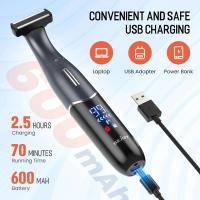 Sejoy 6 en 1 Kit de barba eléctrica para hombres y mujeres, recortador de pelo de nariz, afeitadora de cejas, afeitadora corporal portátil IPX5 - details 1
