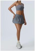 Conjunto de Yoga Transpirable de 2 Piezas Traje Deportivo para Mujeres Top de Crop de Yoga - details 5