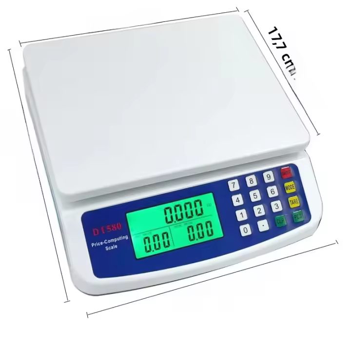 Báscula Digital De Cocina Precisión Alta 30KG/1G Pantalla LCD Plataforma De Medición Recargable/Batería Para Alimentos - 1