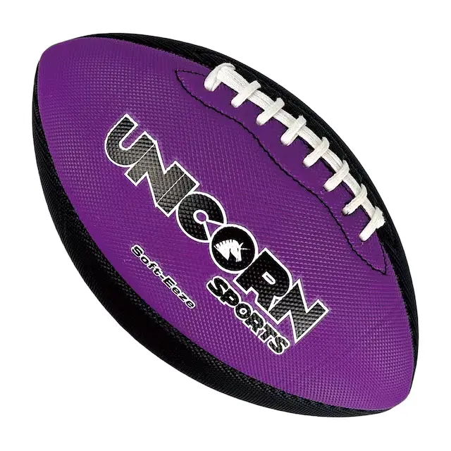Balón de Rugby en 5 Colores Arcoíris - Tamaño 9 para Adultos en Caucho (Uso Interior/Exterior) - 1