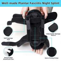 Juego de férula plantar de 1/2 noche, férula para fascitis plantar, aparato ortopédico ajustable para alivio - details 4