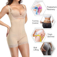 Fajas Colombianas Shapewear for Women Postpartum Tummy Control Body Shaper Butt Lifter Bodysuit - details 3