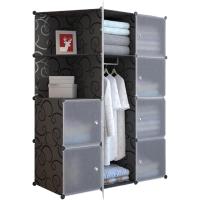 Armario Modular Organizador de Ropa de 12 Módulos para Hogar Estante de Almacenamiento para Dormitorio Negro - details 7