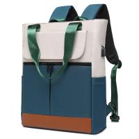 Mochila impermeable para hombre y mujer, bolsa de viaje con almohadilla de 15,6 pulgadas, impermeable, para ordenador portátil, color blanco, negro, azul, USB, plegable, escolar, Hik - details 22