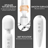 Vibrador Mágico Wand Estimulador de Clítoris para Mujeres Cargable por USB Masajeador de G Spot - details 1