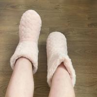 Zapatillas de invierno para mujer, zapatos de invierno, calcetines de suelo para parejas, zapatillas de tubo alto antideslizantes de terciopelo grueso para baile interior para adultos - details 8