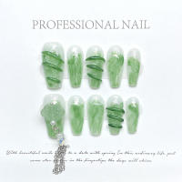 Esmalte de gel UV hecho a mano para decoración de uñas, color jade, ajustable para amantes de la belleza - details 1