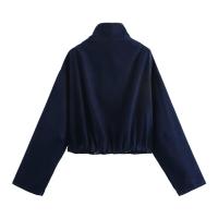 Estilo nuevo Ropa de mujer Chaqueta vaquera a rayas con patchwork Jeans decorados con cinturón lateral - details 2