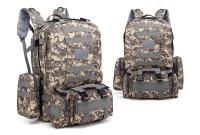 Mochila táctica 4 en 1 para hombre, bolsa de 55L para deportes al aire libre, Camping, senderismo, viajes, escalada - details 27
