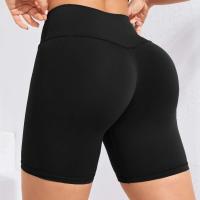 Shorts de Yoga de Cintura Alta para Mujeres Secado Rápido, A Prueba de Levantamientos, Adecuados para Ciclismo y Gimnasio Negro - details 10