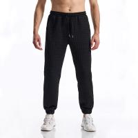 Grille Design tissu hommes pantalons de Sport décontractés pantalons de Sport de gimnasia para hombres survêfun pantalons de survênement entrenamiento Jogging pantalons longs - details 1