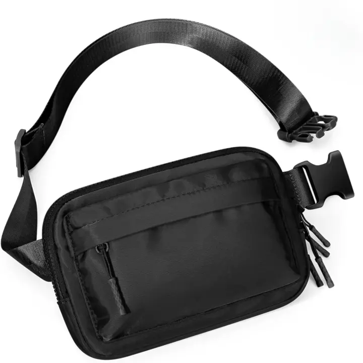 Riñoneras impermeables para hombre y mujer, bolsa de cinturón con 4 bolsillos con cremallera, bolso cruzado a la moda - 1