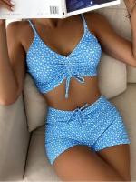 Conjunto de Bikinis de cintura alta para mujer, bañadores trenzados, traje de baño para mujer, microbikinis de realce, ropa de playa a la moda 2023 - details 2