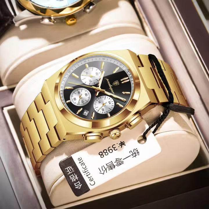 Nuevo reloj multifuncional para hombre de la marca suiza, reloj de cuarzo luminoso e impermeable. - 1