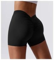 Pantalones cortos sin costuras para mujer ideal para el gimnasio y deportes al aire libre material de nylon transpirable y elástico con capucha tipo yoga y stretch aptos para primavera y verano - details 34