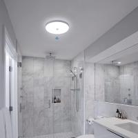 Lámpara de Techo LED Goeco con Sensor de Movimiento 30W 6600K Luz de Techo Moderna con Luz Blanca Fría Ø25CM Plafón Redondo Blanco Iluminación Interior Eficiencia de Energía - details 1