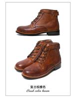 2024 Productos de diseño Street British Dress Zapatos de moda Botas de cuero PU para hombres - details 11