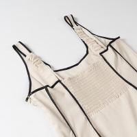 OUWU- Vestidos Midi A Rayas Para Mujer, Vestido Largo Sin Mangas, Sin Espalda, Vintage Francés, Moda De Verano - details 4
