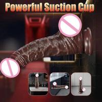Empaquetado privado Dildos realistas sexys Piel deslizante Prepucio Testículos Dildo Estimulación anal vaginal Strapon Juguetes sexuales grandes para mujer - details 3