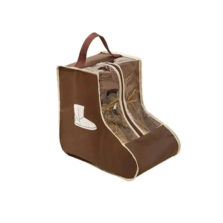 Bolsa portátil para botas altas no tejidas, bolsa protectora para botas impermeable Visible, reutilizable con asa, botas largas, bolsillo debajo de la cama - 1