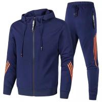 Conjunto Deportivo de Ocio para Hombres Primavera-Otoño 2025 Abrigo de Cremallera de Color Sólido - details 5