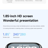 Reloj inteligente para hombre y mujer Watch 10 Serie 9 con 1,85 pulgadas de AMOLED pantalla, llamadas bluetooth,Súper serie NFC, carga inalámbrica,100 + modo deportivo,200 + dial personalizado,Reloj impermeable para Android IOS,Regalos de Navidad - details 5