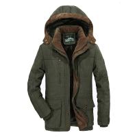Chaqueta larga de plumón con capucha para hombre, abrigo grueso y cálido, se adapta bien, múltiples bolsillos para ropa informal, Invierno - details 3