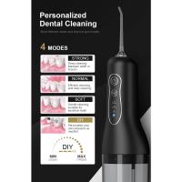 Irrigadores Dental Bucal Portatil Inalámbrico Profesional con 4 Boquillas 4 Modos 260 ML, IPX7 Impermeable, Irrigador Bucal Electrico de Viaje y Familia para Viajar y Uso Doméstico,USB Recargable Para Limpieza de Dientes ,Limpieza bucal - details 5
