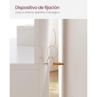 Tocador con Espejo, 2 Estantes Regulables Detrás de la Puerta y 1 Cajón, Blanco Nube RDT119W01 - details 6