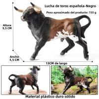 Figura Española de Toro de 13cm Juguete Educativo Realista con Detalles Artesanales - details 1
