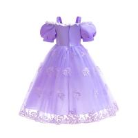 Vestido de fiesta de cumpleaños de princesa púrpura para niñas pequeñas, disfraz de Halloween, Pascua, carvinal, vestido de fiesta de vacaciones para niñas - details 23