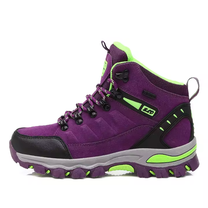 Botas de senderismo de alta calidad para mujer, zapatos de escalada al aire libre, antideslizantes, deportivas, informales, de Trekking, impermeables, de ante - 1