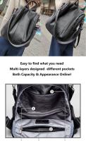 Mochila antirrobo con cremallera para mujer, bolso de mano de hombro de moda con correa extraíble para el trabajo - details 6
