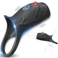 Juguetes sexuales para adultos con funda vibratoria SEXY de empaque privado para hombres, anillo vibrador, estimulación del punto G, juguete sexual para parejas masculinas - details 7