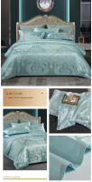 Cubierta de Edredón de Satén y Rayón WOSTAR 220x240 Lujo para 2 Personas Doble Cama Ropa de Cama Conjunto de Tamaño Queen King Lavable Material Poliéster - details 13