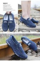 Nuevos Zapatos Vaqueros de Lona para Hombre Mocasines sin Cordones para Conducir al Aire Libre, Moda Vintage - details 2