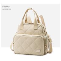 Nueva mochila antisalpicaduras multifuncional de moda de gran capacidad, bolso de maternidad, bolso, mochila de color sólido. - details 13