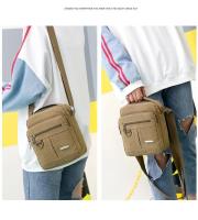 Bolso de hombro de lona para hombre, bandolera de lona de estilo coreano, para viajes de ocio al aire libre, bolso de hombro portátil - details 18